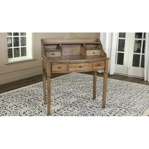 Beachcrest Home Paignt Secretary Desk with Hutch & Reviews Wayfair